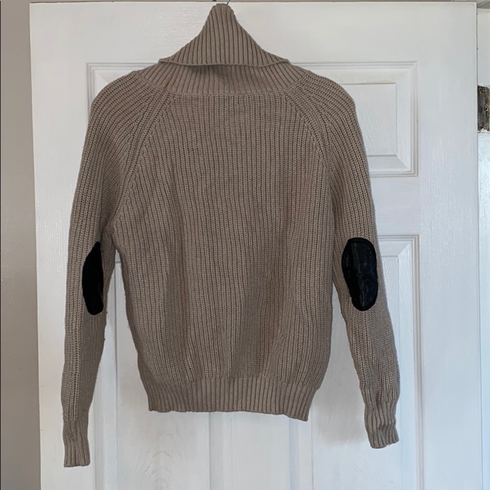 Turtleneck Sweater W/ Elbow Patches - image 2